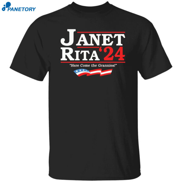 Janet Rita 2024 Here Come The Grannies Shirt