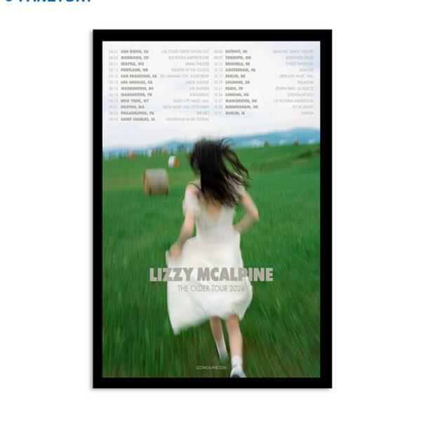 Lizzy Mcalpine The Older Tour 2024 Poster