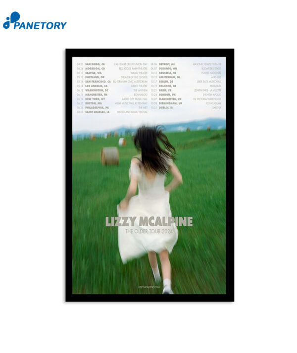 Lizzy Mcalpine The Older Tour 2024 Poster