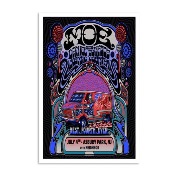 Moe With Neighbor Best Fourth Ever Asbury Park Nj July 4 2024 Poster