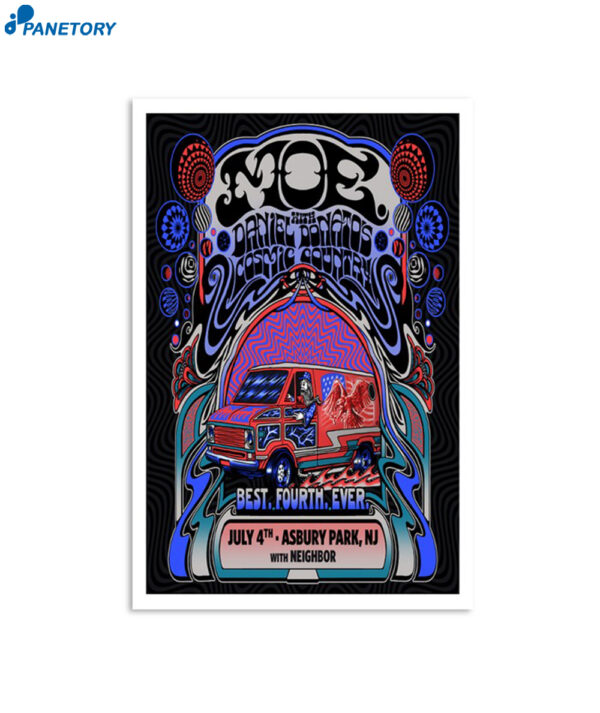 Moe With Neighbor Best Fourth Ever Asbury Park Nj July 4 2024 Poster