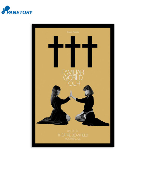 Montreal Qc Crosses February 17 2024 Theatre Beanfield Poster