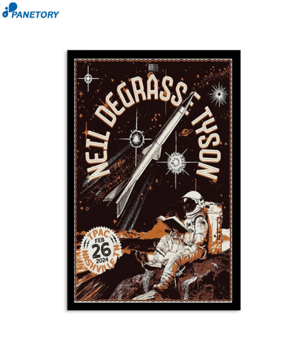 Neil Degrasse Tyson February 26 2024 Tennessee Performing Arts Center Poster