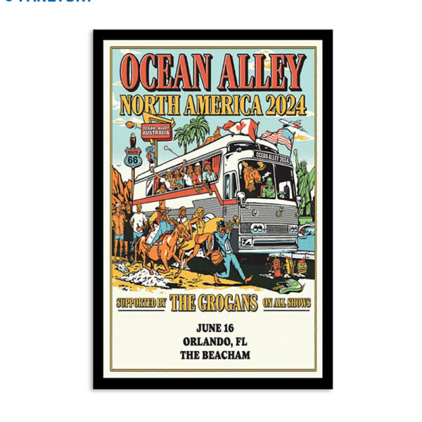 Ocean Alley June 16 2024 The Beacham Orlando Fl Poster