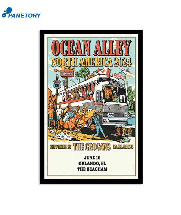 Ocean Alley June 16 2024 The Beacham Orlando Fl Poster