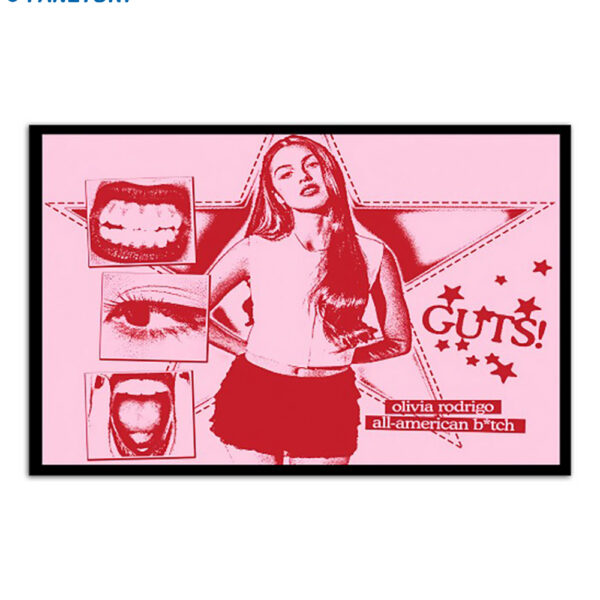 Olivia Rodrigo Guts All-american Bitch 2024 Poster