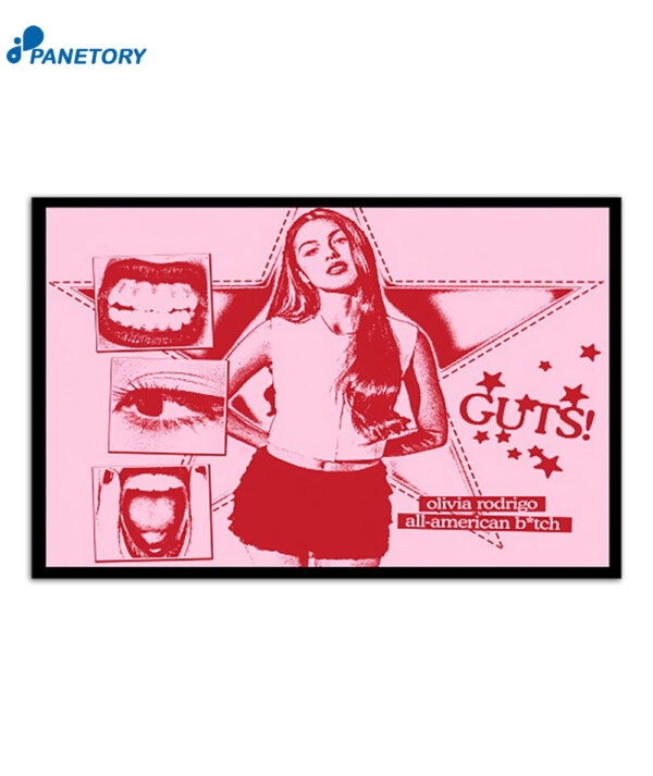 Olivia Rodrigo Guts All-american Bitch 2024 Poster