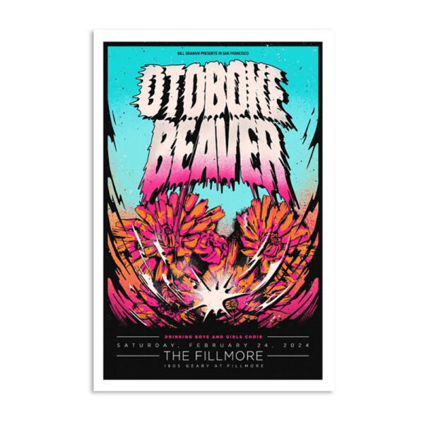 Otoboke Beaver Tour 2024 The Fillmore Poster