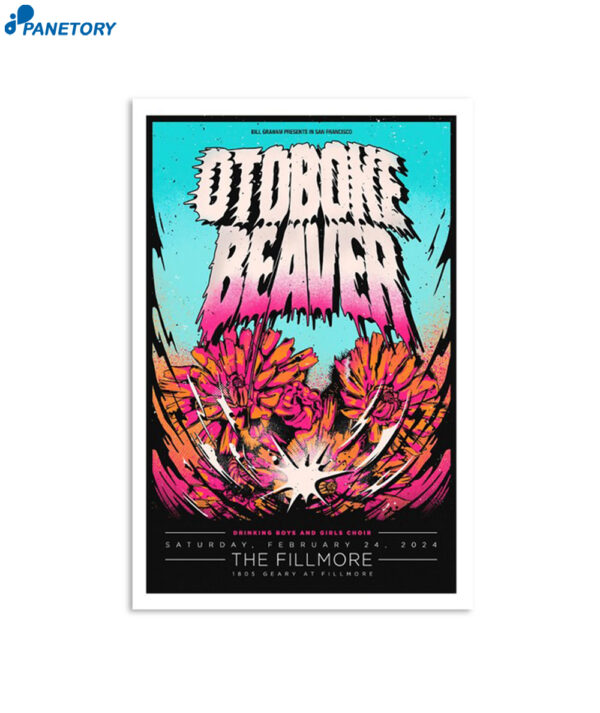 Otoboke Beaver Tour 2024 The Fillmore Poster