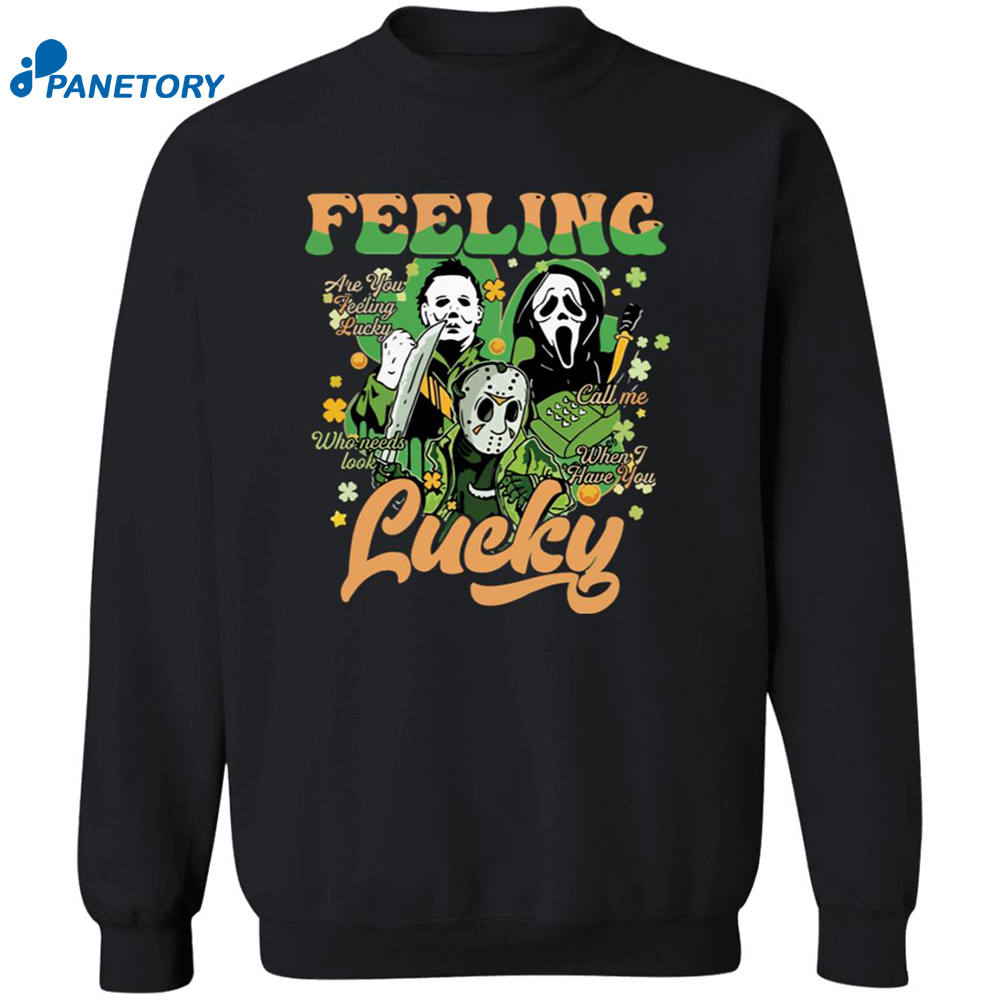 Patrick's Day Men Of Horror Feeling Lucky Shirt 6 Patrick’s Day Men Of Horror Feeling Lucky Shirt 1