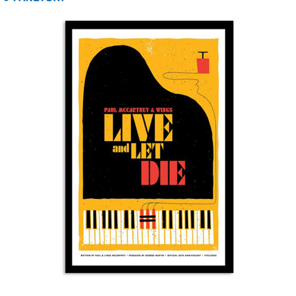Paul Mccartney & Wings Live & Let Die 2024 Poster