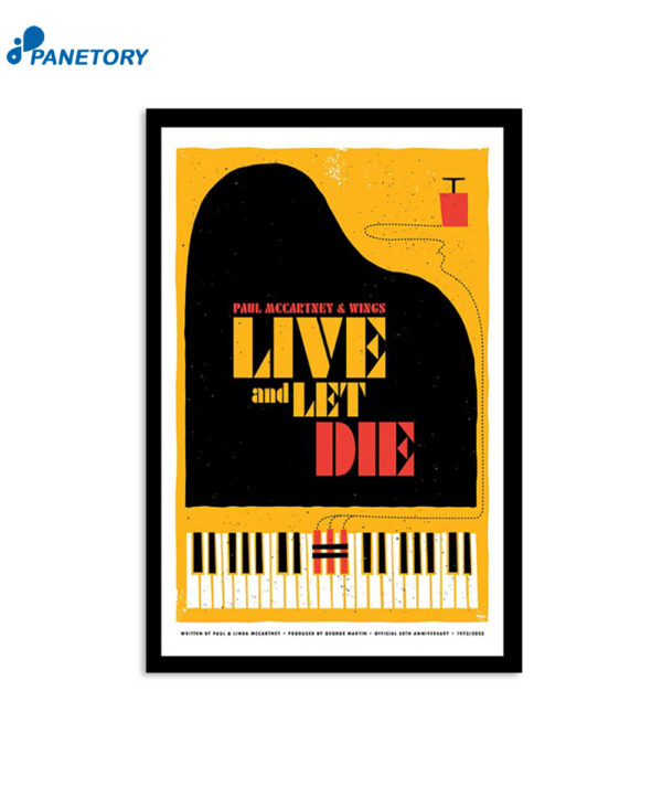 Paul Mccartney & Wings Live & Let Die 2024 Poster
