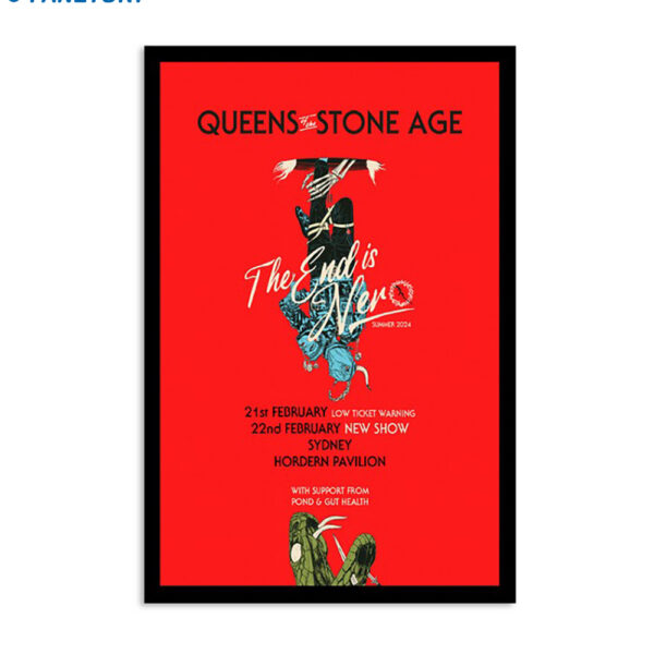 Queen Of The Stone Age Hordern Pavilion Sydney Au February 2024 Poster