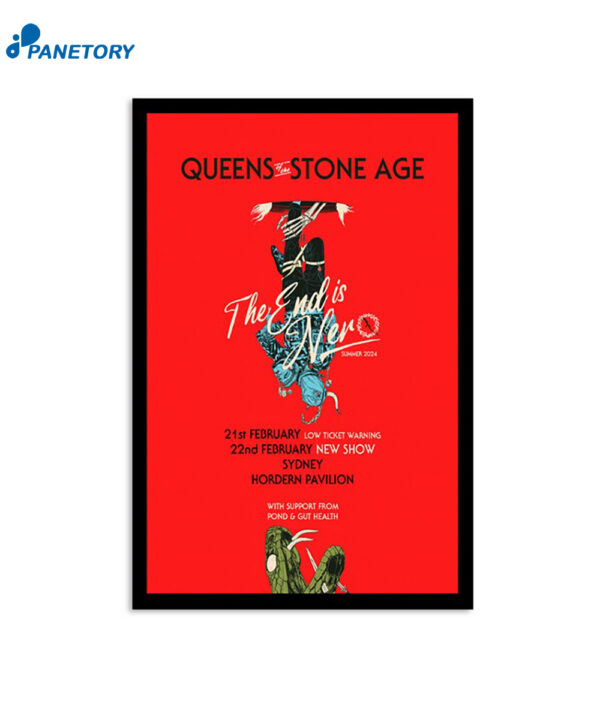 Queen Of The Stone Age Hordern Pavilion Sydney Au February 2024 Poster