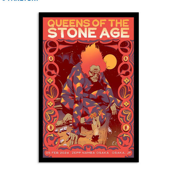 Queens Of The Stone Age Tour 2024 Zepp Namba Poster
