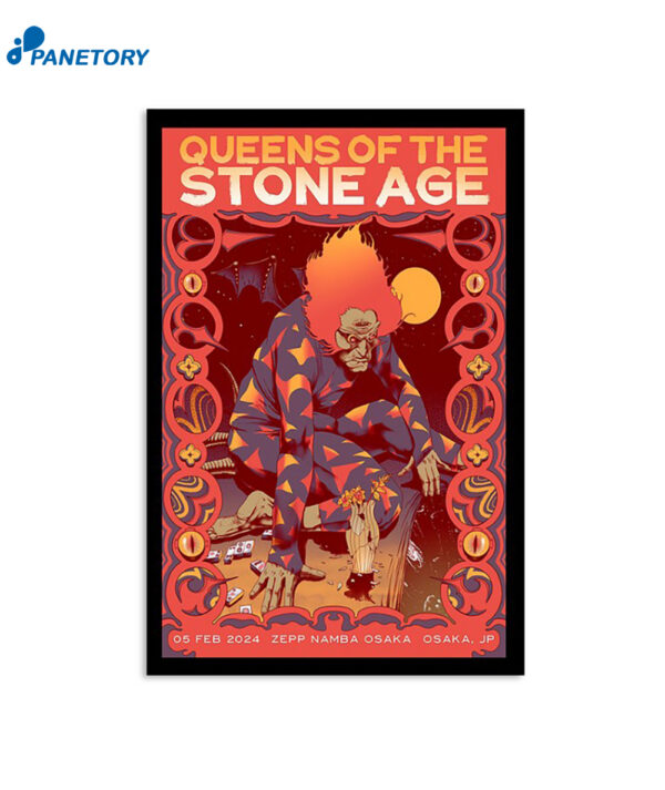 Queens Of The Stone Age Tour 2024 Zepp Namba Poster