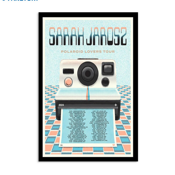 Sarah Jarosz Polaroid Lovers 2024 Poster