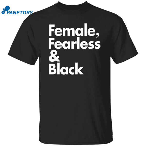 Sheryl Swoopes Female Fearless And Black Shirt