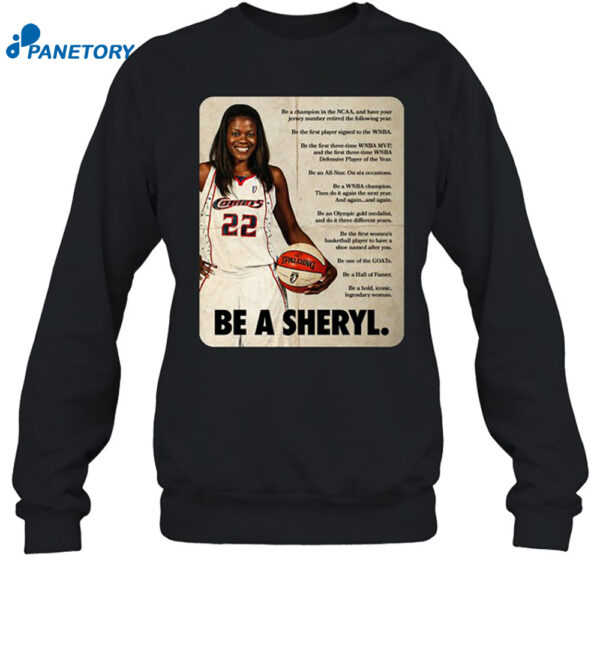 Sheryl Swoopes Wearing Be A Sheryl Shirt 1