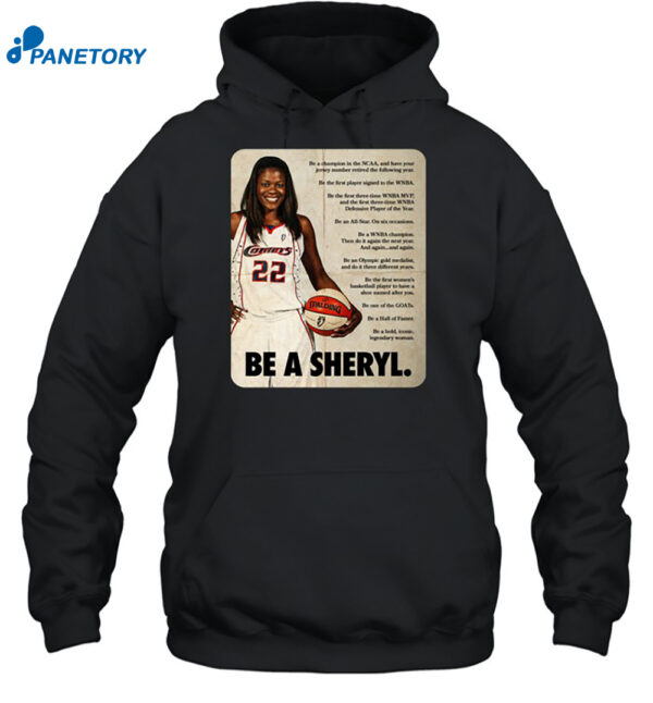 Sheryl Swoopes Wearing Be A Sheryl Shirt 2