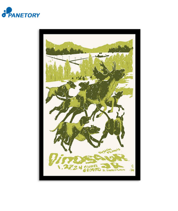 South Burlington Vt January 27 2024 Dinosaur Jr Tour Poster