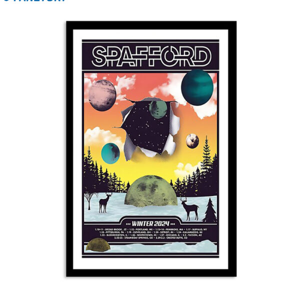 Spafford Winter Tour 2024 Poster