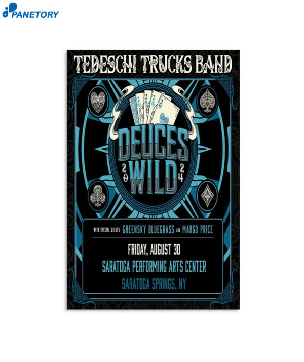 Tedeschi Trucks Band Tour 2024 Saratoga Springs Ny Poster