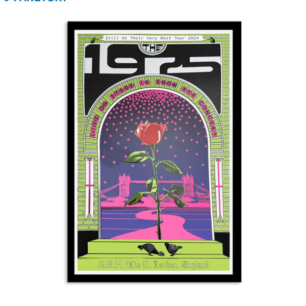 The 1975 February 20 2024 The O2 Arena London England Poster
