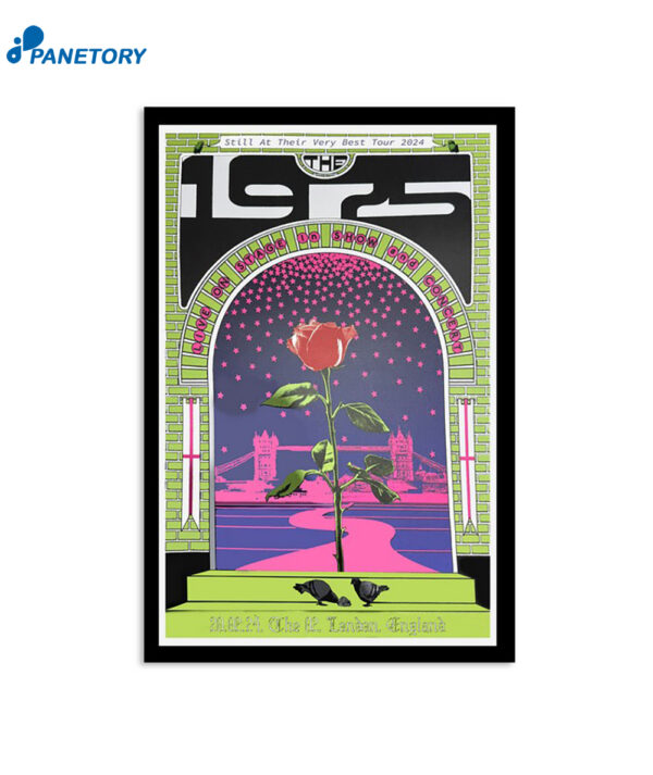 The 1975 February 20 2024 The O2 Arena London England Poster