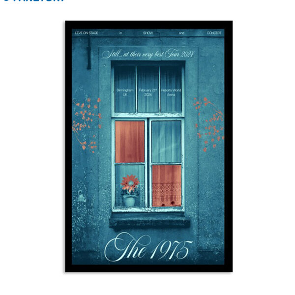The 1975 Show Poster Birmingham Uk February 21 2024 Poster