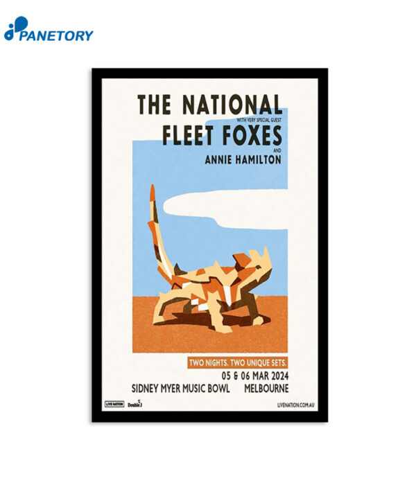 The Nation Sidney Myer Music Bowl Melbourne Vic March 5 & 6 2024 Poster