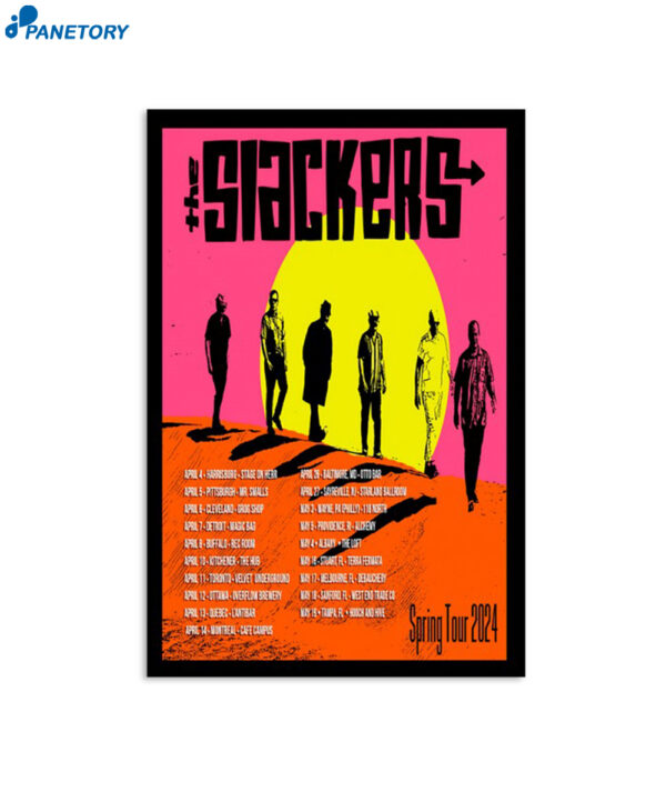 The Slackers Spring 2024 Tour Poster