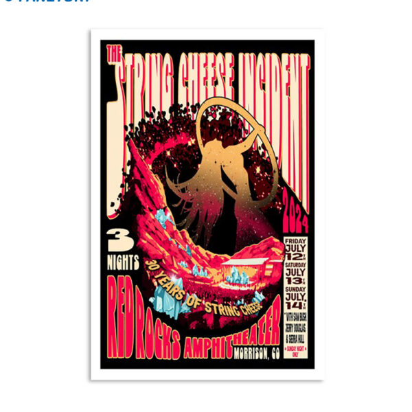 The String Cheese Incident July 12-14 2024 Steve Poltz Tour Poster