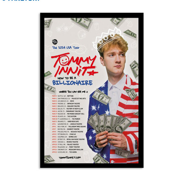 Tommyinnit The 2024 Usa Tour Poster
