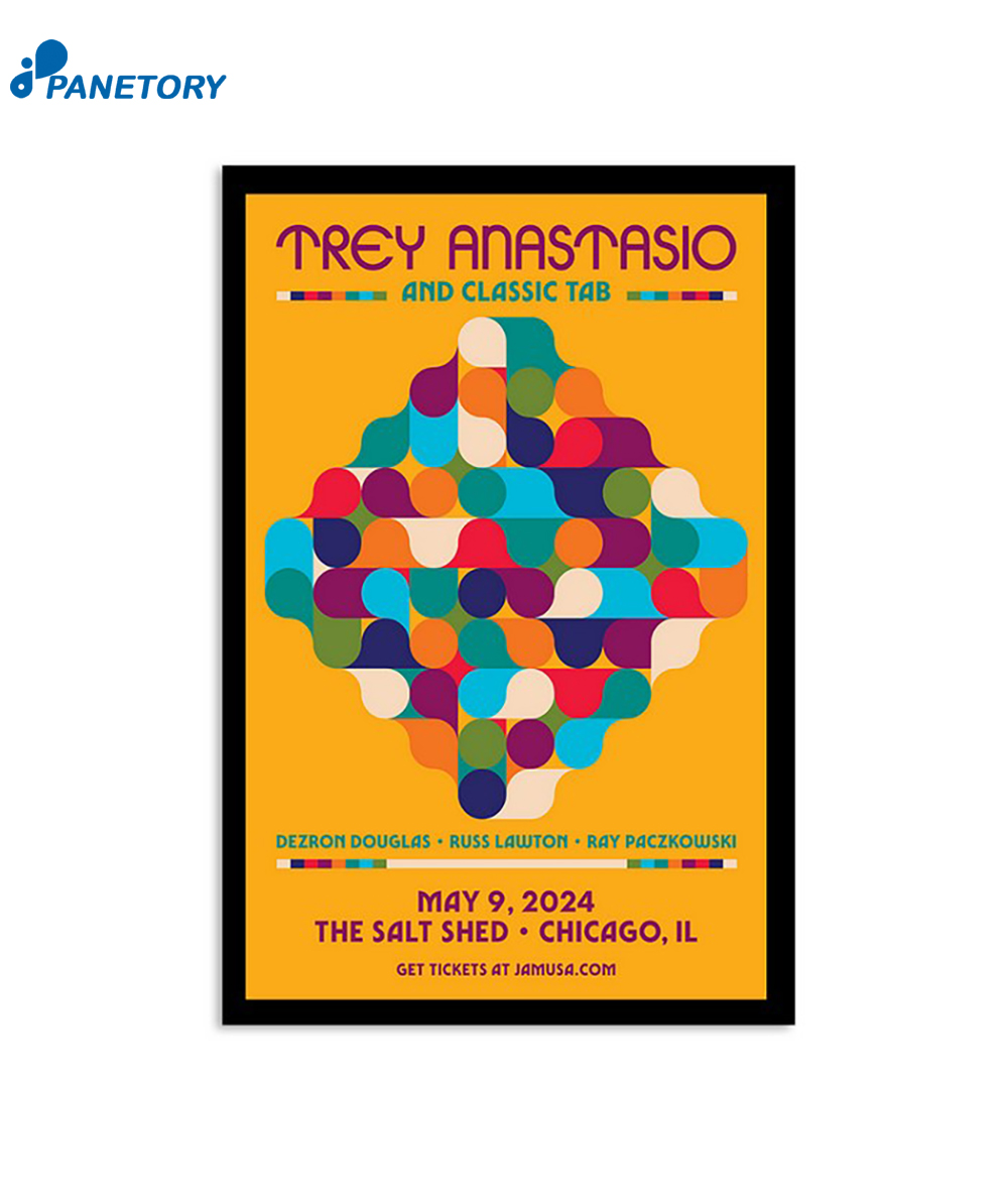 Trey Anastasio Show Chicago Il 5-9-2024 Poster