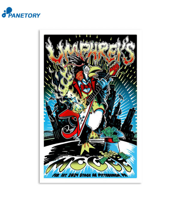 Umphrey’s Mcgee Stage Ae February 1 Pittsburgh Pa Poster