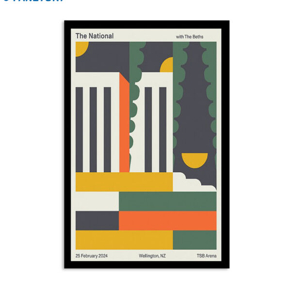 Wellington Nz The National Tsb Arena February 25 Poster