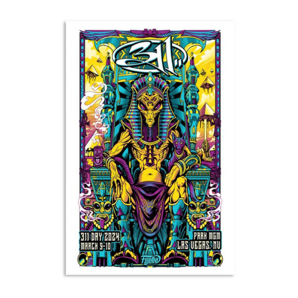 311 Show Poster Las Vegas Nv March 9 & 10 2024 Poster
