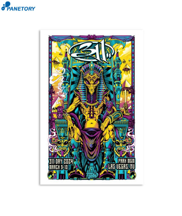 311 Show Poster Las Vegas Nv March 9 & 10 2024 Poster
