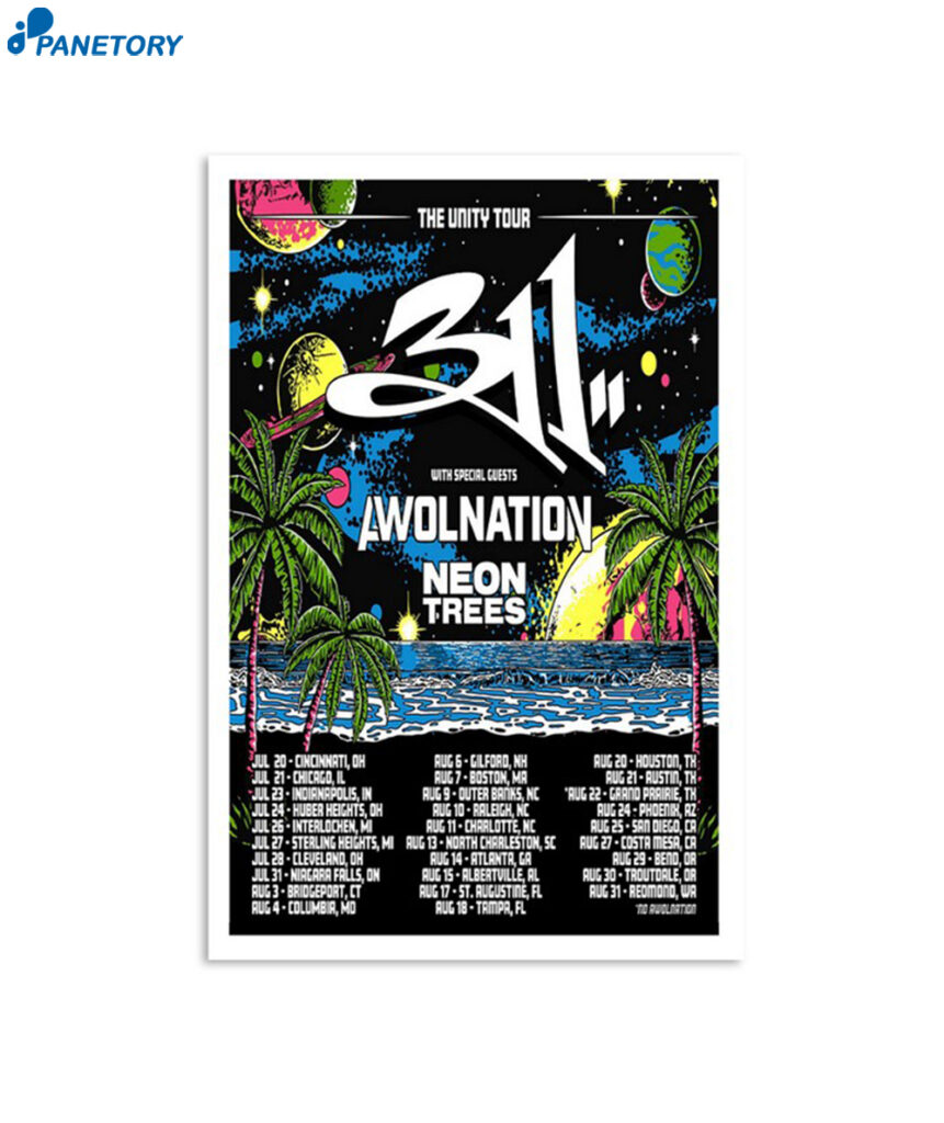 311 The Unity Tour 2024 Poster 2025