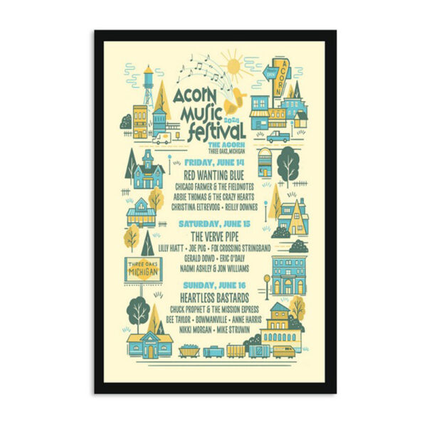 Acorn Music Festival 2024 The Acorn Three Oaks Mi Poster
