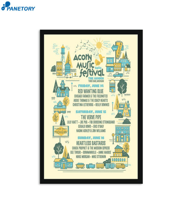 Acorn Music Festival 2024 The Acorn Three Oaks Mi Poster