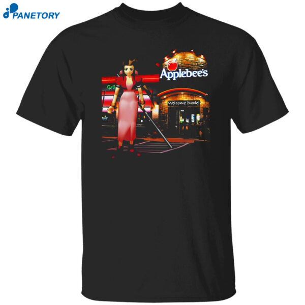 Advent Children My Aerith Applebee's Welcome Back Shirt