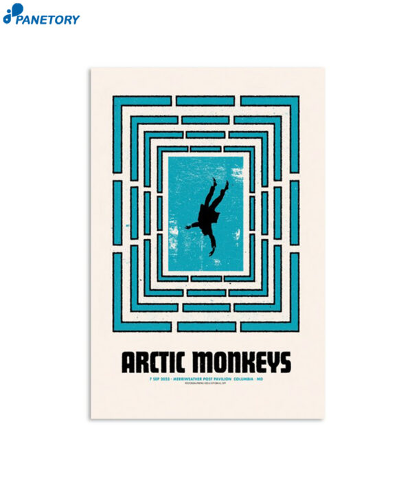 Arctic Monkeys 2023 Columbia Md Poster