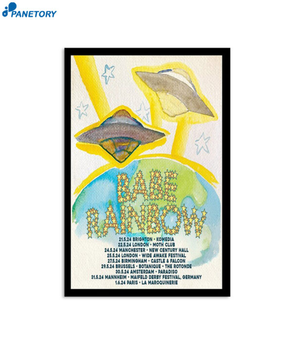 Babe Rainbow May Shows 2024 Poster