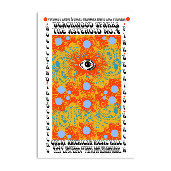 Beachwood Sparks July 20 2024 Great American Music Hall Poster