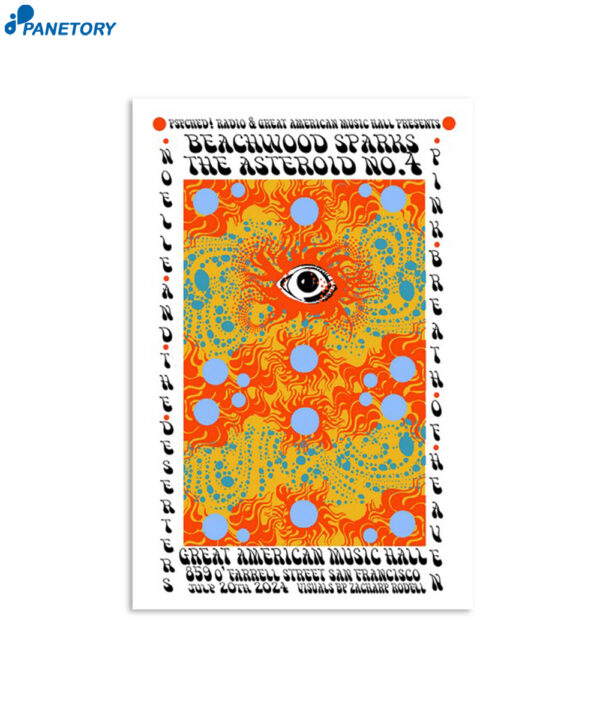 Beachwood Sparks July 20 2024 Great American Music Hall Poster