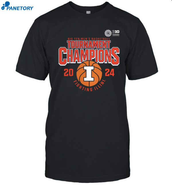 Big Ten Basketball Tournament Champions 2024 Illinois Shirt