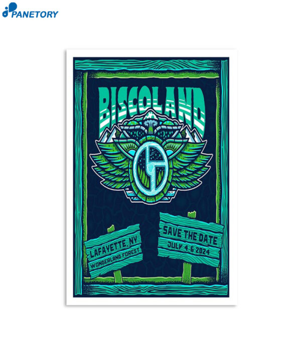 Bisco Land Wonderland Forest Lafayette Ny Jul 4-6 2024 Poster