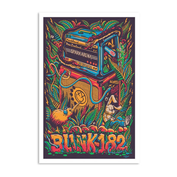 Blink-182 Spark Arena Auckland New Zealand March 1 2024 Poster